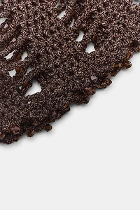 BEADED CROCHET SKULLCAP