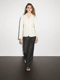 Fine wool blend blazer