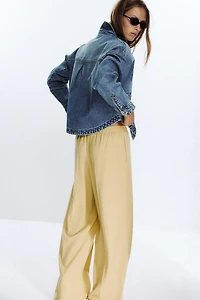 WIDE LEG SEAM PANTS