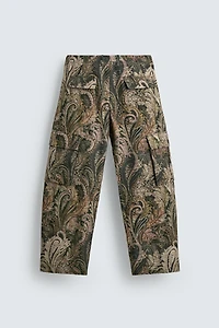 BARREL FIT PAISLEY CARGO PANTS LIMITED EDITION