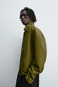 FAUX LEATHER JACKET