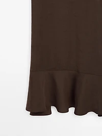 Robe longue à volants
