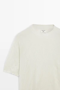 Pull en maille fine à manches courtes - STUDIO