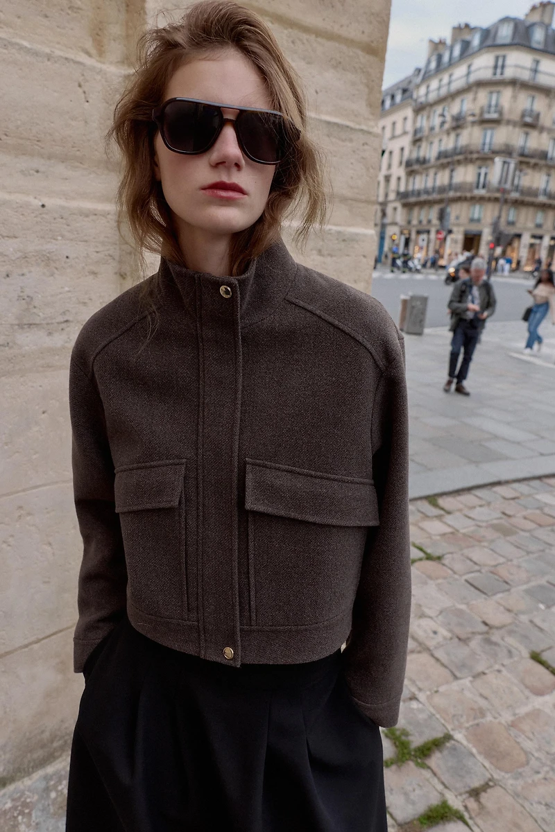 SOFT HIGH COLLAR JACKET