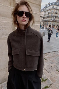 SOFT HIGH COLLAR JACKET