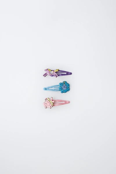PACK OF THREE CIRCUS HAIR CLIPS