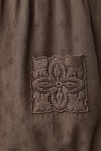 EMBROIDERED LACE ROMPER