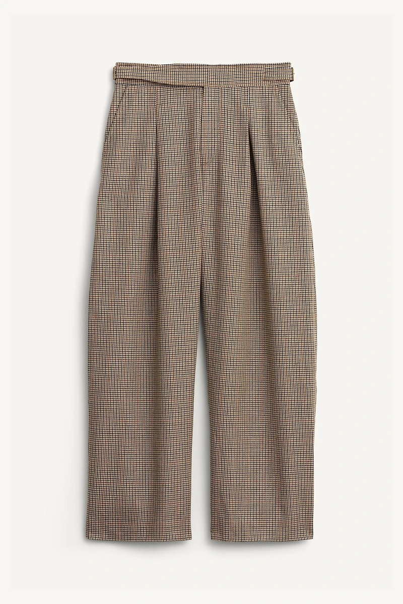 LIMITED EDITION WOOL PLAID SUIT PANTS