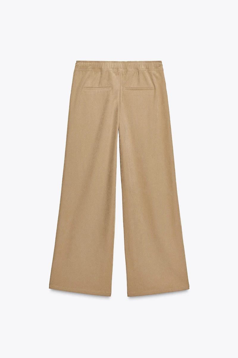 PANTALON À JAMBES LARGES