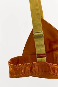 COLOR BLOCK TRIANGLE BRA