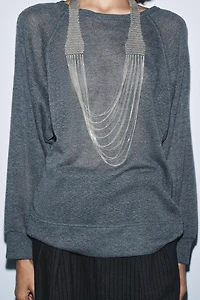 PULL RUSTIQUE À MANCHES LONGUES