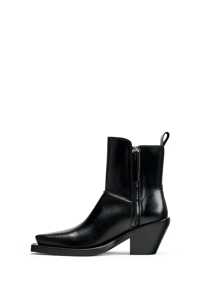 BOTTINES EN CUIR COW-BOY ÉDITION LIMITÉE