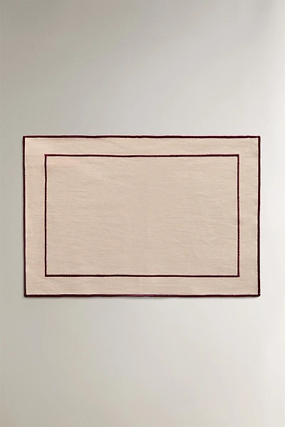 COTTON PLACEMAT WITH BORDER