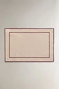 COTTON PLACEMAT WITH BORDER