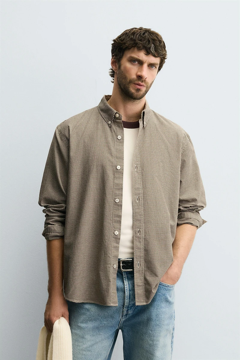 REGULAR FIT PLAID SHIRT