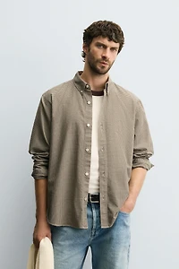 REGULAR FIT PLAID SHIRT