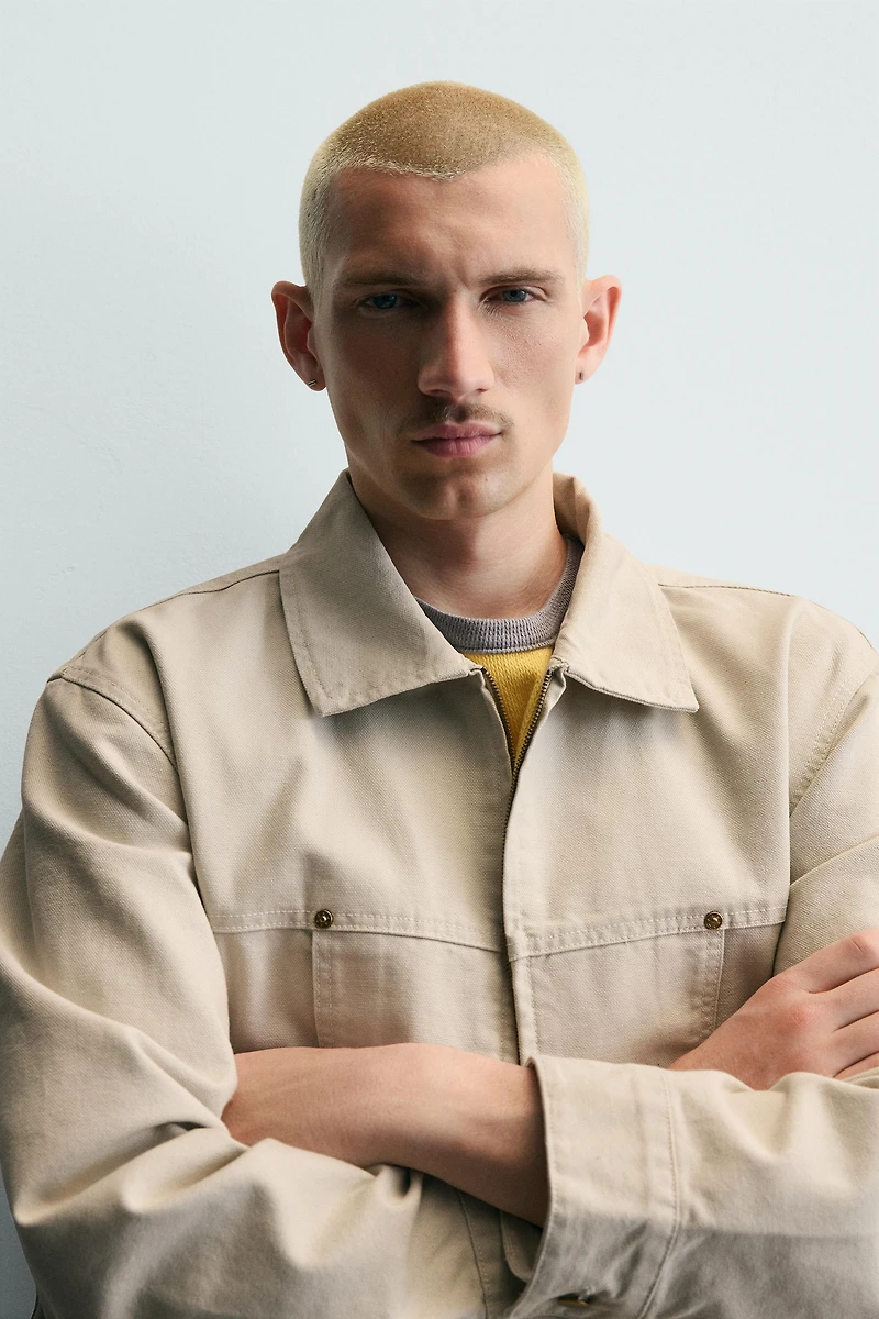 RELAXED FIT POCKET JACKET