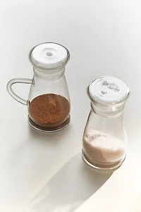 BOROSILICATE GLASS SALT AND PEPPER SHAKER SET