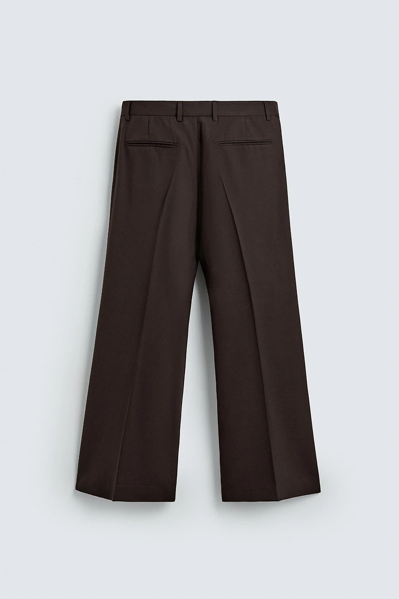 PANTALON DE COSTUME FLARE FIT AVEC LAINE