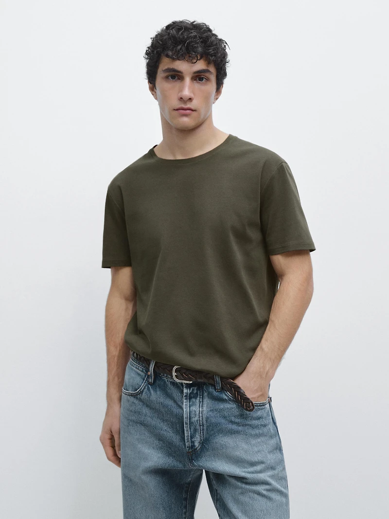 100% mercerised cotton T-shirt