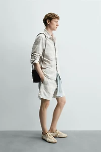 REGULAR FIT PLAID SHORTS