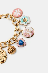 RESIN CHARM CHAIN BRACELET