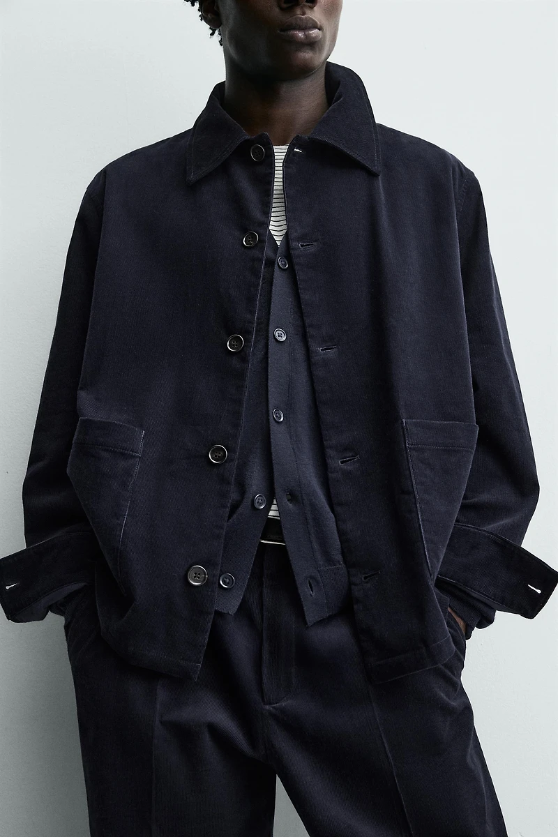 CORDUROY POCKET OVERSHIRT