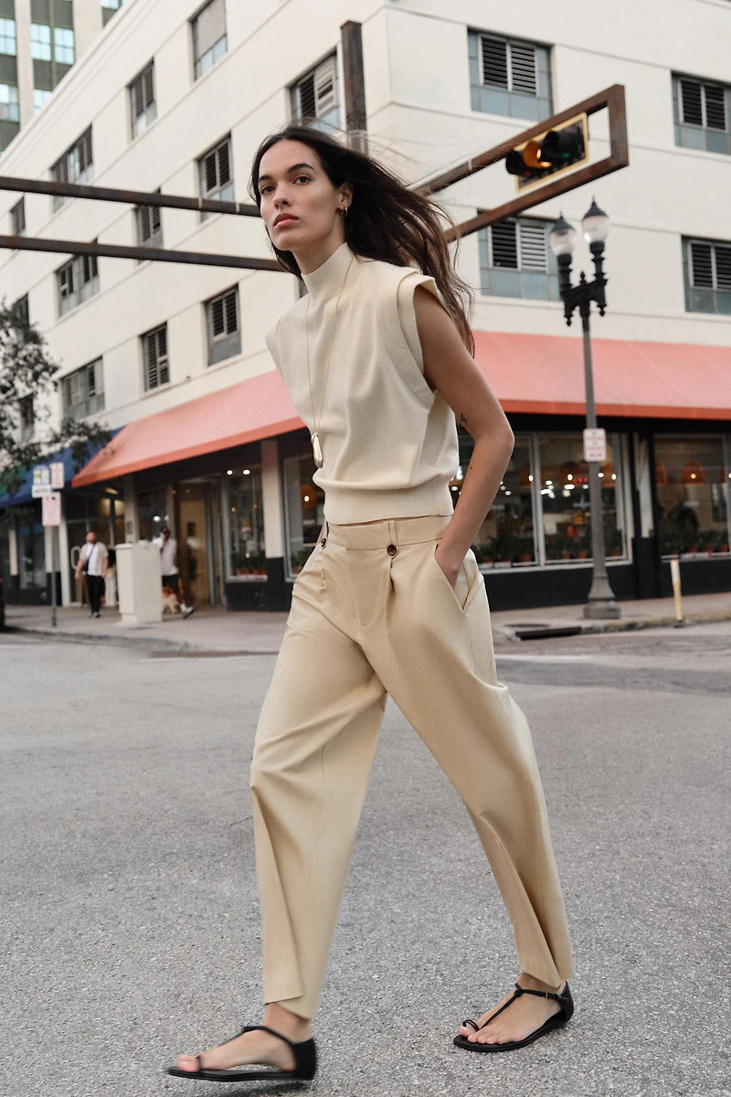 STRAIGHT LEG CHINO PANTS