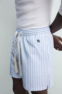 SHORT À RAYURES