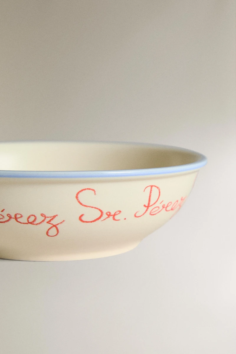 KIDS CERAMIC MR. PÉREZ BOWL