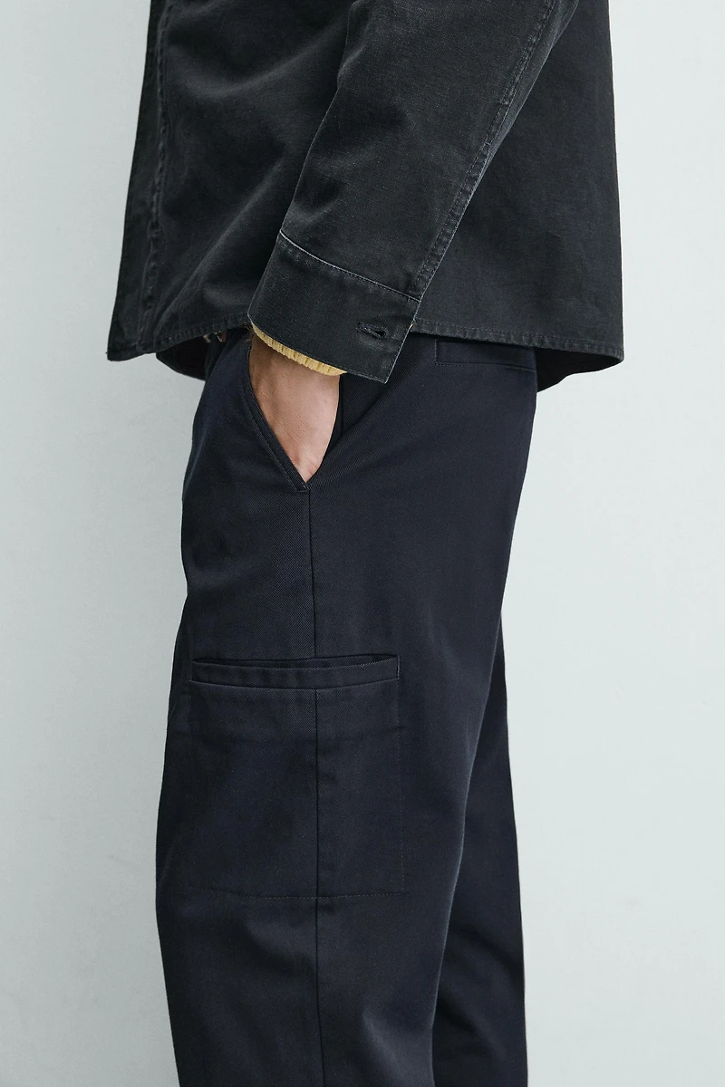 STRAIGHT FIT CARGO PANTS