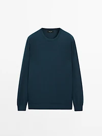 Cotton and silk blend sweater