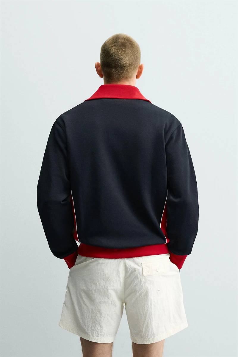 VESTE COLOR BLOCK RÉTRO