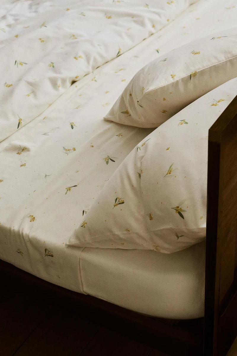 MIMOSA LINEN AND COTTON FLAT SHEET