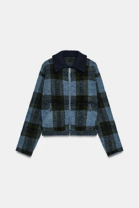 PLAID CARDIGAN