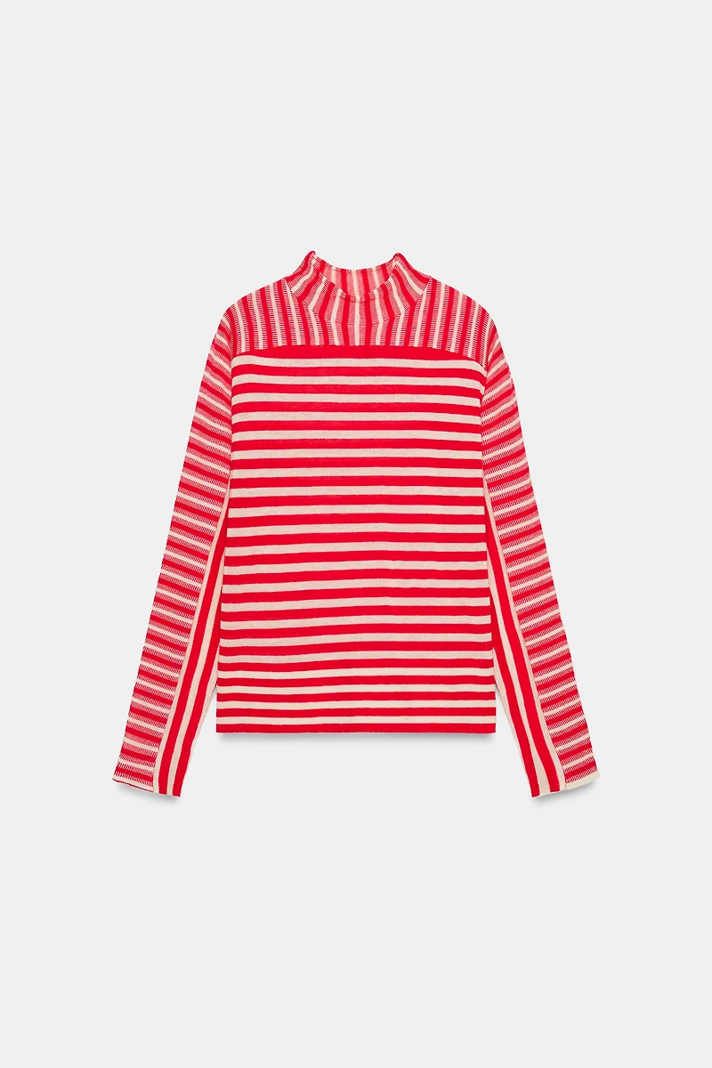 STRIPED WOOL JUMPER