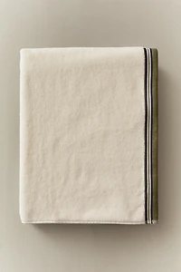 SERVIETTE DE BAIN POINT RIZ BORDURE