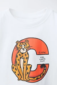 T-SHIRT À IMPRIMÉ ANIMAL