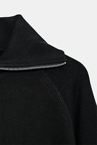 ZIPPERED PLUSH JACKET
