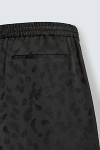 PANTALON FLUIDE DE COSTUME JACQUARD PAISLEY LIMITED EDITION