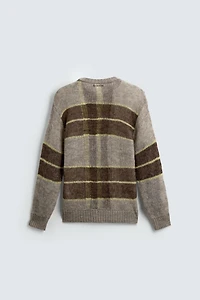 TEXTURED STRIPE SWEATER