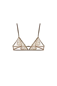 LACE MESH BRA