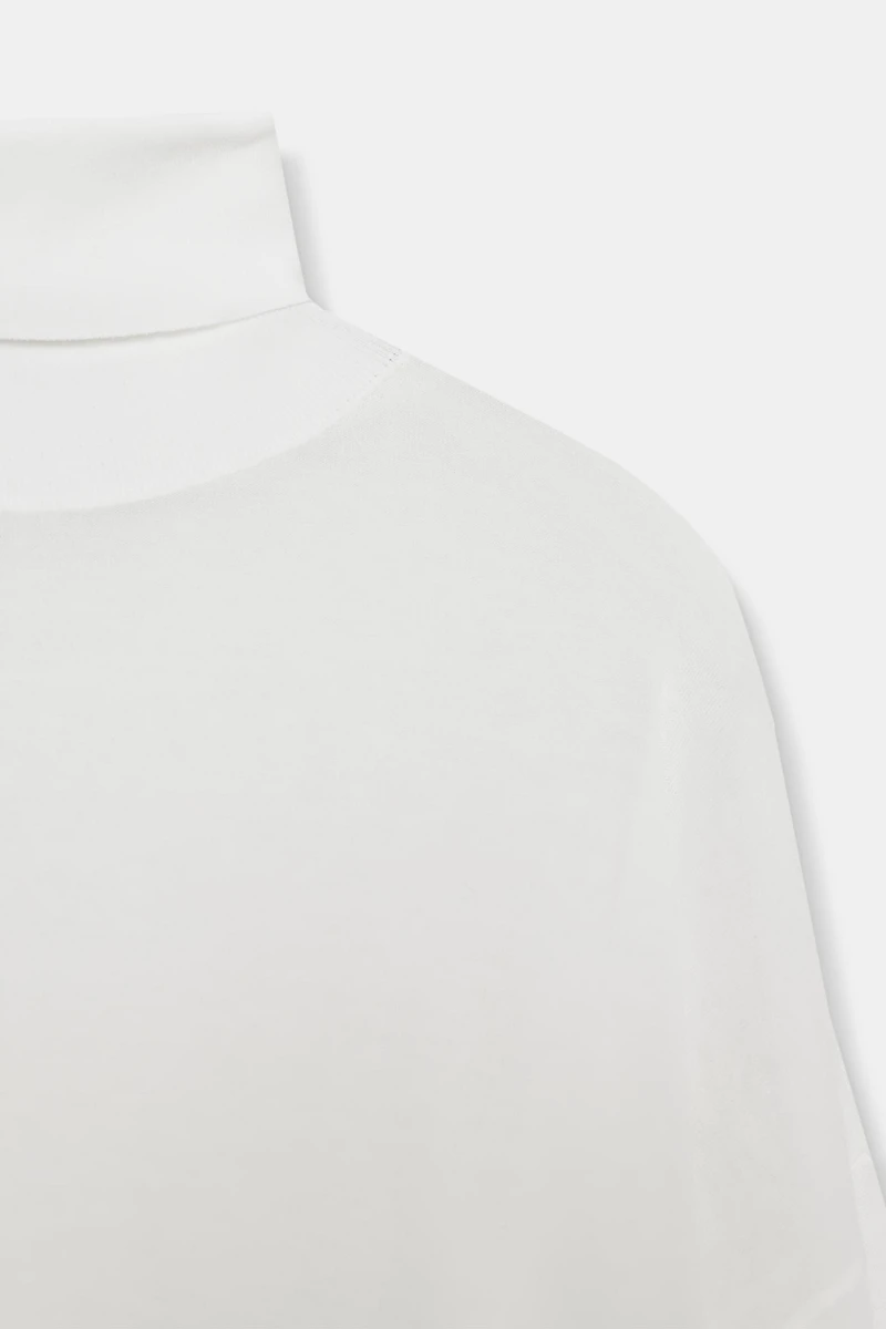 EXTRA-FINE KNIT HIGH COLLAR JUMPER