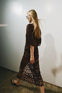 ZW COLLECTION LONG CROCHET DRESS
