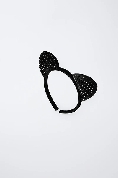 RHINESTONE EARED HEADBAND