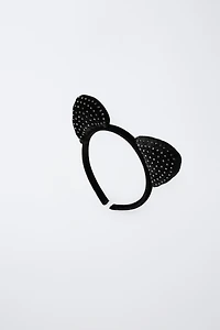 RHINESTONE EARED HEADBAND