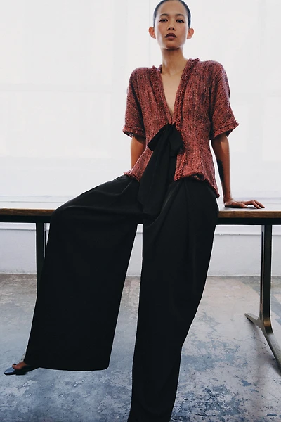 TOP PÉPLUM EFFRANGÉ ZW COLLECTION