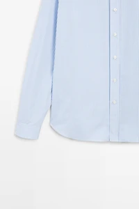 Chemise à rayures regular fit 100 % coton