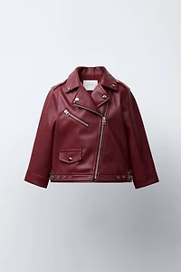 FAUX LEATHER BUCKLE JACKET