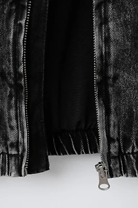 DENIM BOMBER JACKET